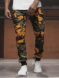 ŽLTO-KHAKI TRENDY JOGGERY O5