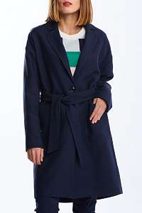 KABÁT GANT D1. FLUID LINEN BLEND BELTED COAT