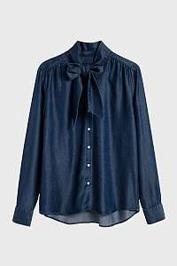 KOŠEĽA GANT D1. CHAMBRAY BOW BLOUSE