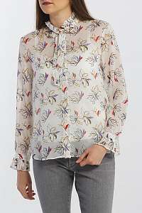 KOŠEĽA GANT D1. FLORAL CHIFFON BOW BLOUSE