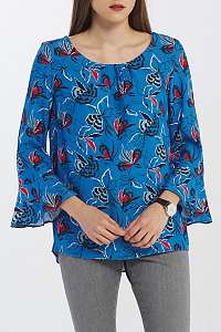 KOŠEĽA GANT D1. FLORAL FLY FISH PRINTED BLOUSE