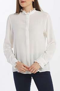 KOŠEĽA GANT D1. SOLID CREPE FRILL SHIRT