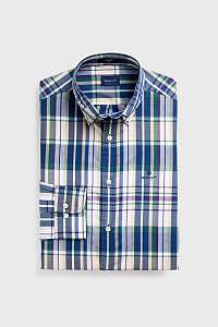 KOŠEĽA GANT D1. TP INDIGO MADRAS SLIM LBD