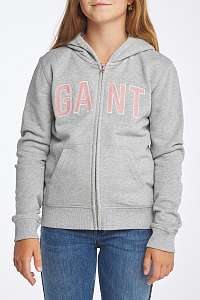 MIKINA D1. GANT LOGO FULL ZIP HOODIE