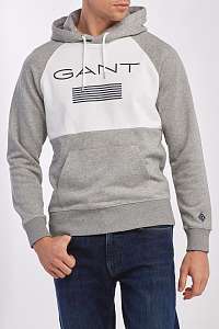 MIKINA GANT D1. GANT STRIPE SWEAT HOODIE