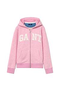 MIKINA GANT KU. GANT LOGO FULL ZIP SWEAT HOODIE