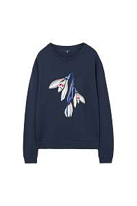 MIKINA GANT O2. PRINTED EMB C-NECK SWEAT
