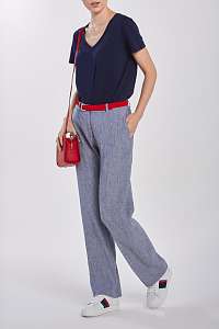 NOHAVICE GANT D2. STRETCH LINEN SLIM SLOUCH PANT