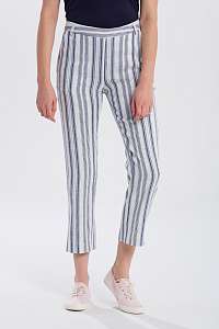 NOHAVICE GANT O2. STRIPED LINEN CIGARETTE PANT