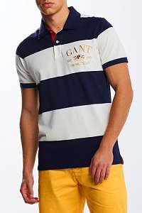 POLOKOŠEĽA GANT D1. FLAG CREST BARSTRIPE SS PIQUE