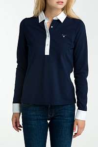 Polokošeľa GANT OXFORD PIQUE LS RUGGER