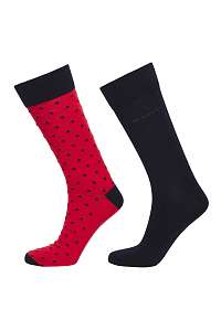 PONOŽKY GANT D1.2-PACK SOLID AND DOT SOCKS