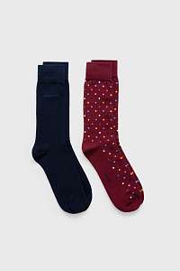 PONOŽKY GANT D1. 2PACK SOLID AND MULTI DOT SOCK