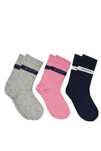 PONOŽKY GANT D1. 3 PACK ARCHIVE STRIPE SOCKS