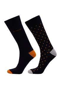 PONOŽKY GANT D1. DOT AND SOLID SOCKS 2-PACK