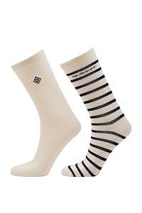 PONOŽKY GANT D1. SOLID AND STRIPE SOCKS 2-PACK