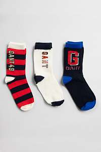 PONOŽKY GANT D1. VARSITY 3- PACK SOCKS