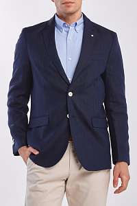 SAKO GANT D1. REG. LINEN HERRINGBONE BLAZER