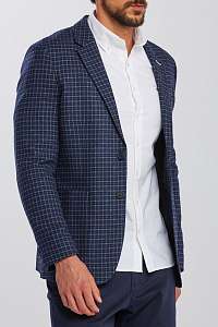 SAKO GANT D1. SLIM FLANNEL CHECK BLAZER