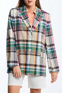 SAKO GANT D2. OVERSIZED CHECKED BLAZER