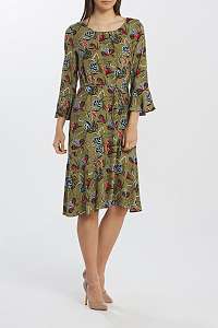 ŠATY GANT D1. FLORAL FLY FISH RUFFLE DRESS