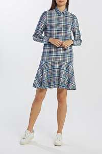 ŠATY GANT D2. FADED WINTER TWILL CHECK DRESS
