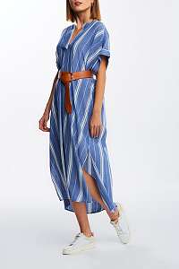 ŠATY GANT D2. KAFTAN MIDI CRINKLE STRIPE