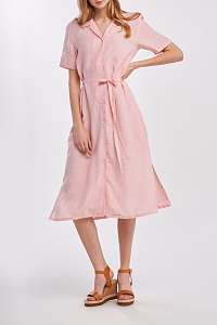 ŠATY GANT D2. LINEN CHAMBRAY SS SHIRT DRESS