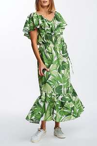 ŠATY GANT D2. PALM BREEZE RUFFLE DRESS