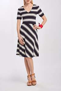 ŠATY GANT D2. STRIPED V-NECK DRESS