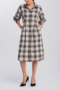 ŠATY GANT D2. TP OVERSIZED CHECK SHIRT DRESS