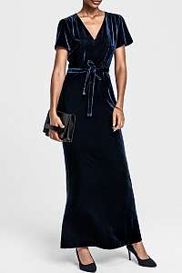 ŠATY GANT G1. FULL LENGTH VELVET DRESS