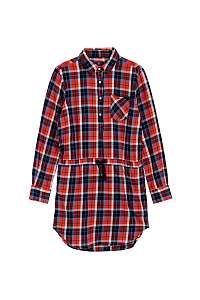 ŠATY GANT TG. FLANNEL CHECK SHIRT DRESS