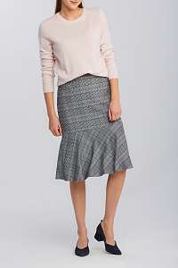 SUKŇA GANT D1. CHECKED FLARE SKIRT