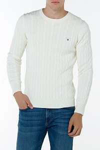 Sveter GANT COTTON CABLE CREW