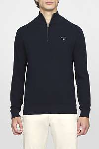 Sveter GANT COTTON PIQUE HALF ZIP