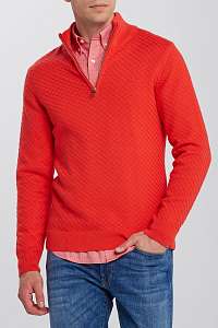 SVETER GANT D1. COTTON TEXTURE HALFZIP