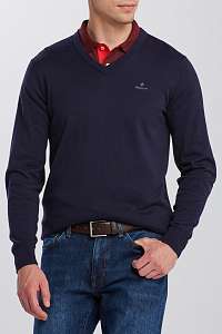 SVETER GANT D1. ELBOW PATCH V- NECK