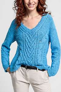SVETER GANT D1. FRONT CABLE V-NECK