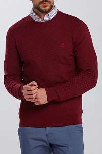 SVETER GANT D1. MERINO TEXTURE CREW