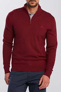 SVETER GANT D1. MERINO TEXTURE HALFZIP