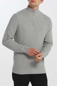 SVETER GANT D1. SIGNATURE WEAVE HALF ZIP
