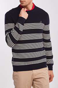 SVETER GANT D1. STRIPED RIBBED C-NECK