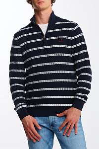 SVETER GANT D1. TEXTURE BRETON HALF ZIP