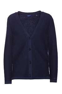 SVETER GANT D1. TEXTURED COTTON CARDIGAN