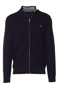 SVETER GANT D1. TRIANGLE TEXTURE FULLZIP