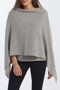 SVETER GANT D2. LAMBSWOOL CABLE PONCHO