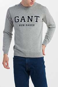 SVETER GANT O1. GANT LOGO CREW