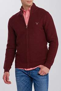 SVETER GANT TRIANGLE TEXTURE FULLZIP