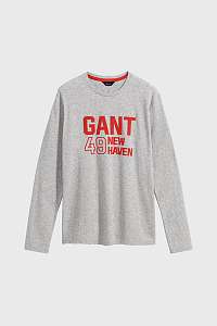 TRIČKO GANT D1. GANT LOGO LS T-SHIRT